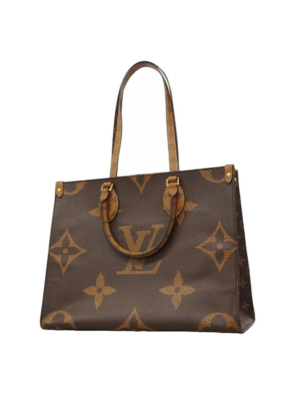 Louis Vuitton Tote Monogram Giant Reverse on the Go MM Brown 2-Way